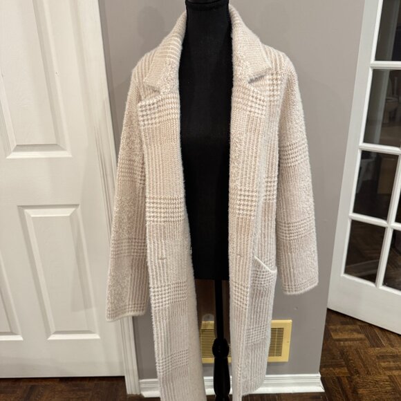 Rino and Pelle Madina Double-Breasted Knit Cardigan in Birch, Size M - Picture 2 of 4